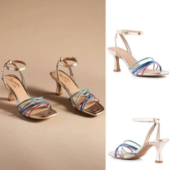✨ Seychelles Starboard Metallic Leather Sandals – Rainbow | Size 7.5 ✨ - Picture 2 of 9